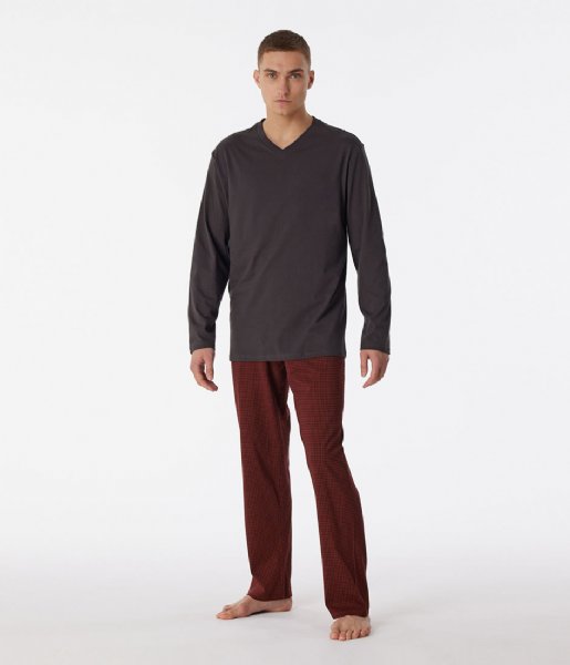 Schiesser  Pyjama Long Anthracite (203)