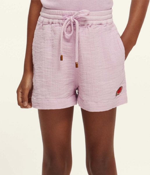 Scotch and Soda  Crinkle Cotton Shorts Orchid (1179)