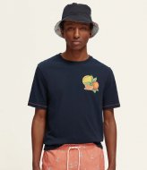 Scotch and Soda Front and Back Artwork Tee Navy (4)