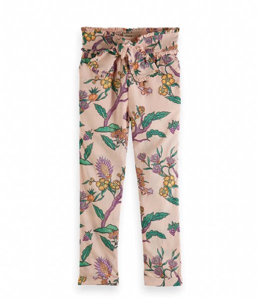 Scotch and Soda  Relaxed Slim Fit Bow Tie Pants Flower Garden (5536)