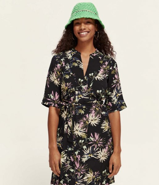 Scotch and Soda  Allover Printed Loose Fit Dress Aster Black (5638)