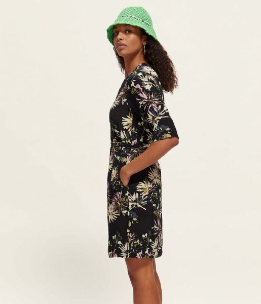 Scotch and Soda  Allover Printed Loose Fit Dress Aster Black (5638)