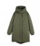 Scotch and Soda  Water Repellent Mid Length Parka With Repreve Filling Military Green (0154)