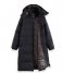 Scotch and Soda  Water Repellent Longer Length Puffer Coat Evening Black (6647)