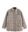 Scotch and Soda  Glitter Tweed Shirt Jacket Ecru lurex melange (6841)