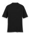 Scotch and Soda  Mock Neck Ribbed Slim-Fit Top Evening Black (6647)