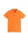 Scotch and Soda  Garment Dyed Short Sleeved Pique Polo Neon Peach (1662)