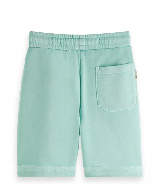 Scotch and Soda  Garment Dyed Sweat Short In Organic Cotton Mint (0108)