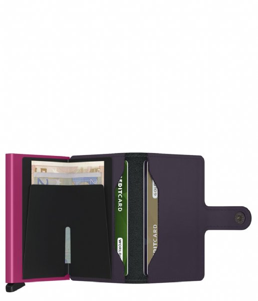 Secrid  Miniwallet Matte Dark Purple-Fuchsia