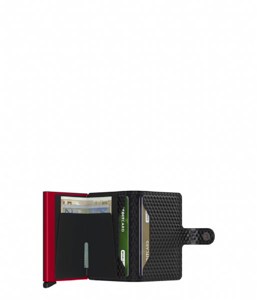 Secrid Pasjes portemonnee Miniwallet Cubic Black-Red
