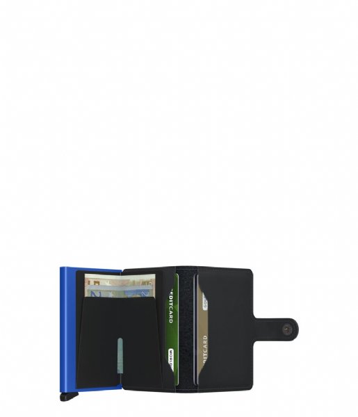 Secrid Pasjes portemonnee Miniwallet Matte Black & Blue