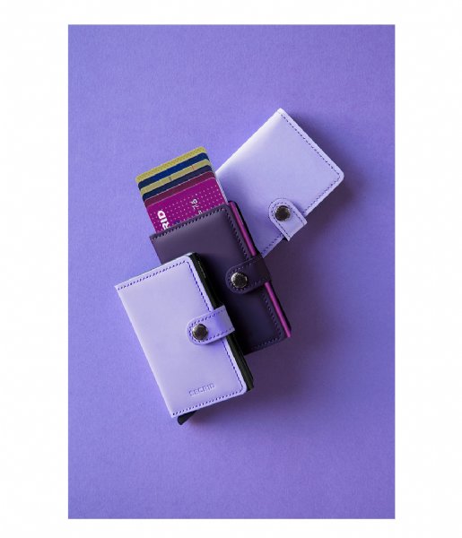 Secrid Pasjes portemonnee Miniwallet Matte lilac black