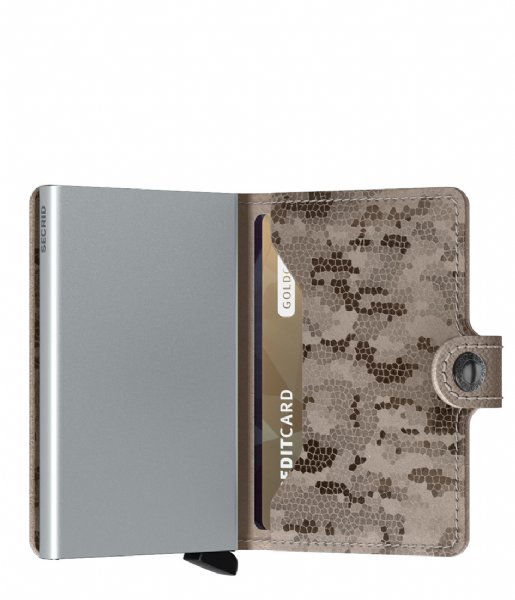 Secrid Pasjes portemonnee Miniwallet Crisple taupe camo Secrid Pasjes portemonnee Miniwallet Crisple taupe camo