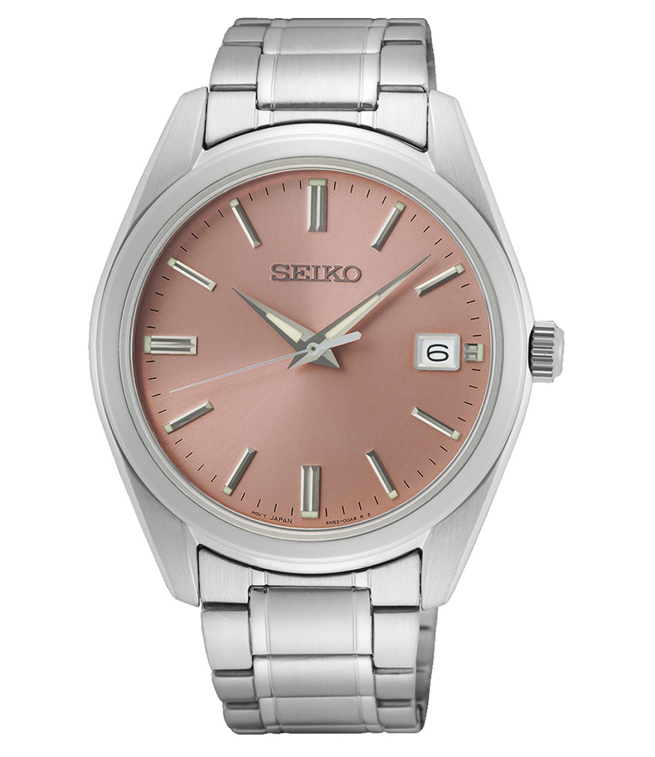 Seiko Watch SUR523P1 Silver Pink | The Little Green Bag