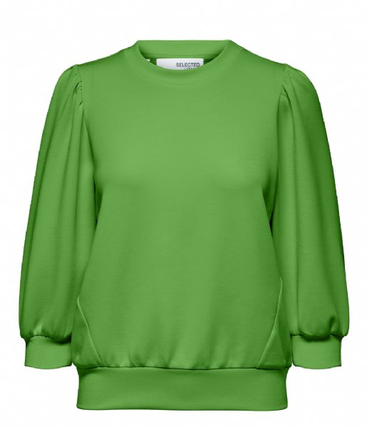 Selected Femme  Tenny 3/4 Sweat Top Classic Green (4481052)