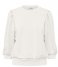 Selected Femme  Tenny 3/4 Sweat Top Snow White (#F2F0EB)