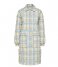 Selected FemmeMia Quilted Coat Sandshell AOP Check(#D8CCBB)