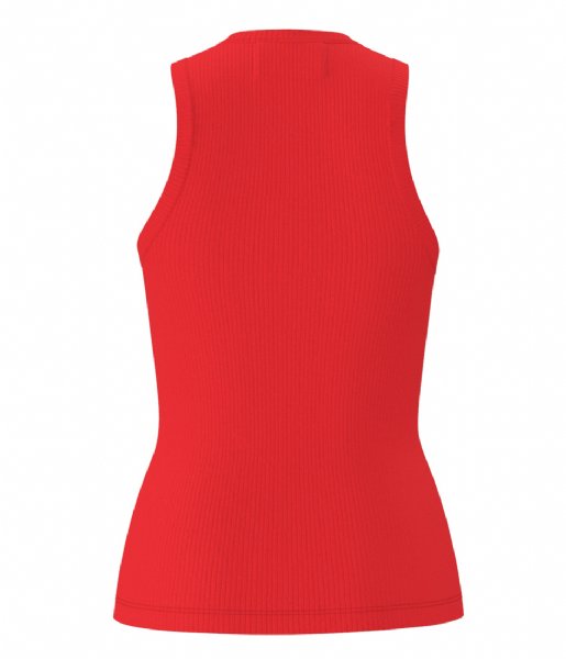 Selected Femme  Anna O-Neck Tank Top Flame Scarlet (4442179)