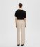 Selected Femme  Slfviva-Gulia Mw Long Linen Pant Sandshell