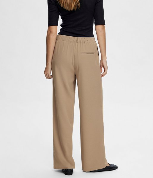 Selected Femme  Tinni-Relaxed Mw Wide Pant N Greige (4383690)