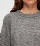 Selected Femme  Rena Ls Knit O-Neck Camp Medium Grey Melange White Core (4343407)
