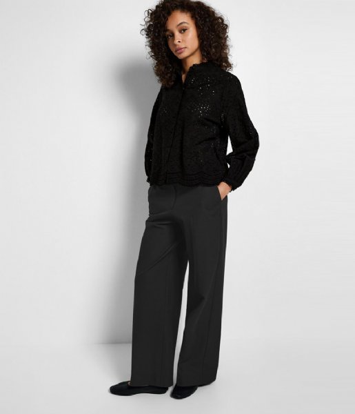 Selected Femme  Tatiana L/S Embr Shirt Black (4384868)