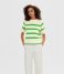 Selected Femme  Bloomie Ss Knit O-Neck Snow White CLASSIC GREEN (4386450)