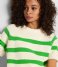 Selected Femme  Bloomie Ss Knit O-Neck Snow White CLASSIC GREEN (4386450)
