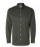 Selected HommeSlimethan Shirt Long Sleeve Classic Forest Night (#434237)
