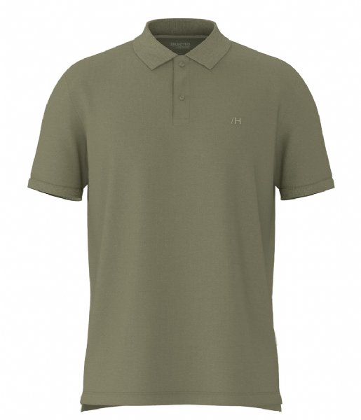Selected Homme  Dante Ss Polo Vetiver (4441277)