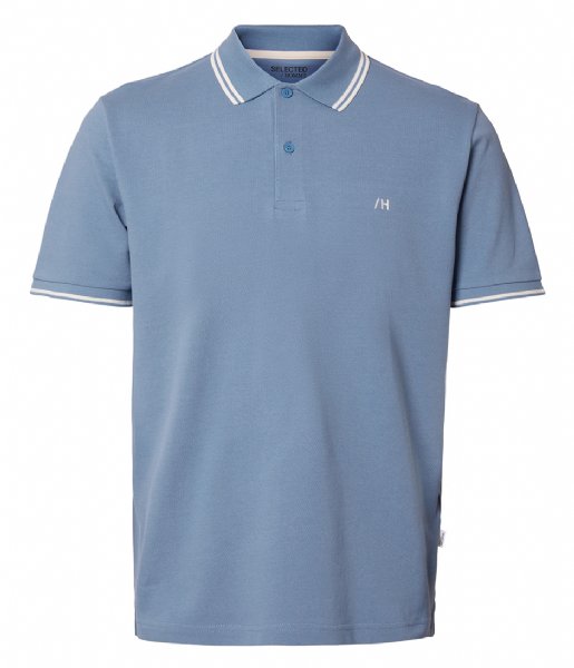 Selected Homme  Dante Sport Ss Polo Blue Shadow (4441267)
