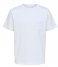 Selected Homme  Relaxsoon Pocket  Short Sleeve O Neck Tee W Cloud Dancer