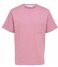 Selected Homme  Relaxsoon Pocket  Short Sleeve O Neck Tee W Foxglove
