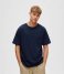 Selected Homme  Relaxsoon Pocket  Short Sleeve O Neck Tee W Sky Captain