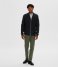 Selected Homme  Vince Long Sleeve Knit Bubble Full Zip Peat (#3B3A36)