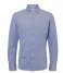 Selected HommeSlimbond-Pique Knit-Shirt Long Sleeve Cashmere Blue (#A5B8D0)