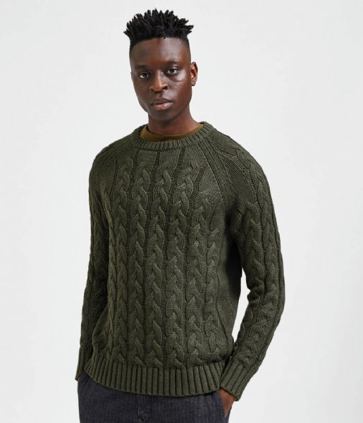 Selected Homme  Chain Long Sleeve Knit Crew Neck W Forest Night (#434237)