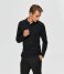 Selected HommeBerg Long Sleeve Knit Polo Noos Black (#000000)