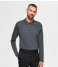 Selected HommeBerg Long Sleeve Knit Polo Noos Medium Grey Melange (#848484)