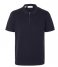 Selected Homme  Florence Short Sleeve Knit Zip Polo Ex Dark Sapphire (#262B37)