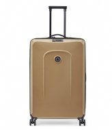 Senz Foldaway Large Check In Trolley Champagne Brown (0235)