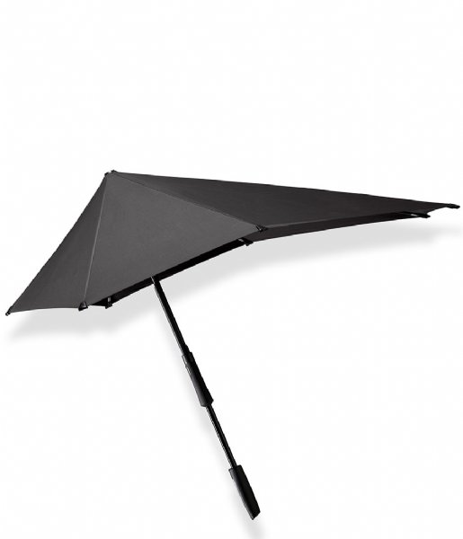 Senz  Large stick storm umbrella Pure black