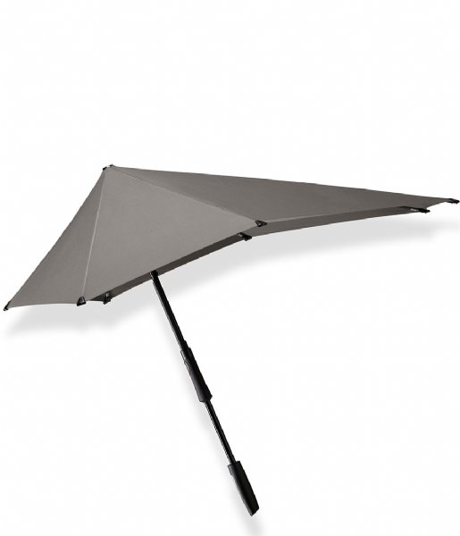 Senz  Large stick storm umbrella Silk grey