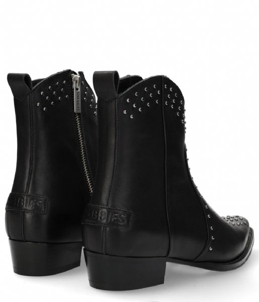 Shabbies Enkellaarsje SHS1503 Wendy Western Ankle Boot Nappa Leather Black (1000)