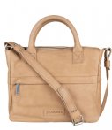 Shabbies Handtassen Handbag Medium Waxed Grain Beige shabbies kopen in de aanbieding