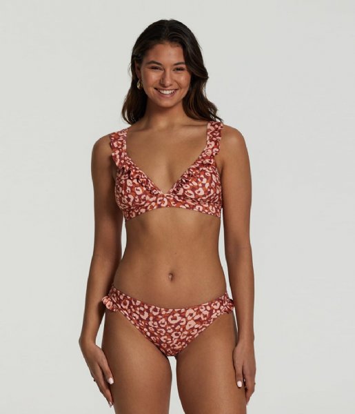 Shiwi  Ladies Bobby Bikini Set Lush Leopard Frozen Choco Brown (805)