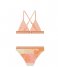 Shiwi  Girls Luna Bikini Set Block Palm Iced Strawberry Pink (436)