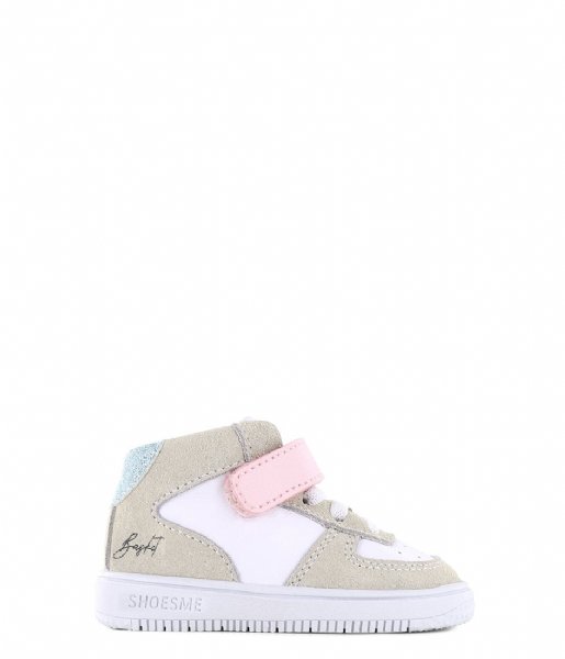 Shoesme Sneakers Baby Proof Beige White Pink The Little Green Bag