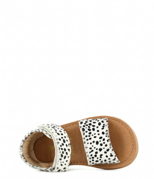 Shoesme Sandalen Classic Sandal White Black Dots Shoesme Sandalen Classic Sandal White Black Dots