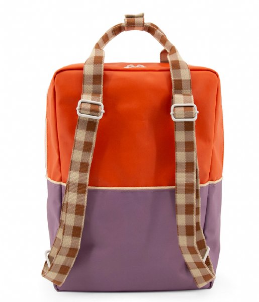 Sticky Lemon  Backpack Large Colourblocking Orange Juice Plum Purple Schoolbus Brown